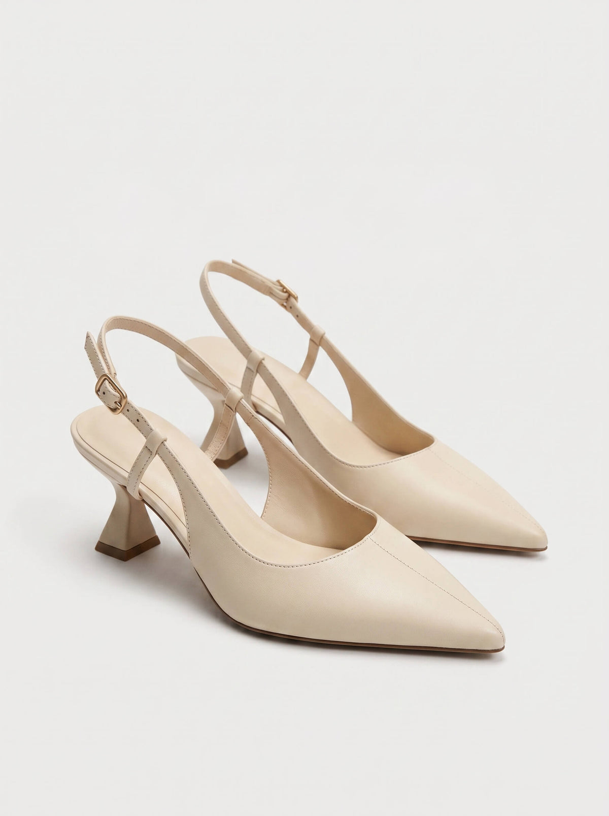 Noir Point Slingbacks