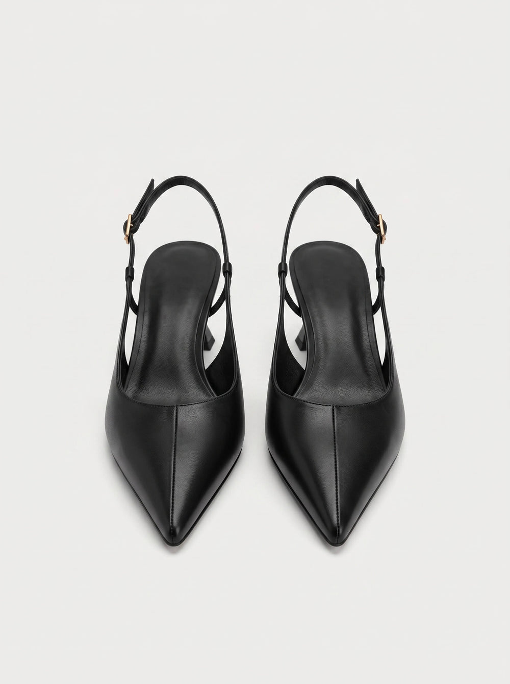 Noir Point Slingbacks