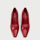 Scarlet Patent Pumps