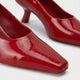 Scarlet Patent Pumps