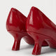 Scarlet Patent Pumps