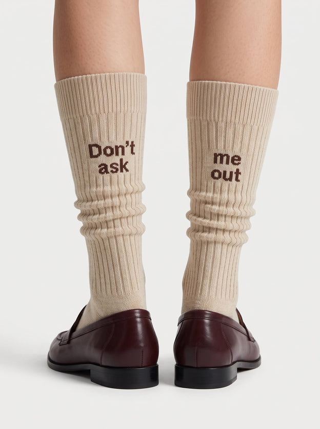Statement Rib Socks