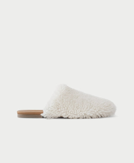 Fur Flat Mules