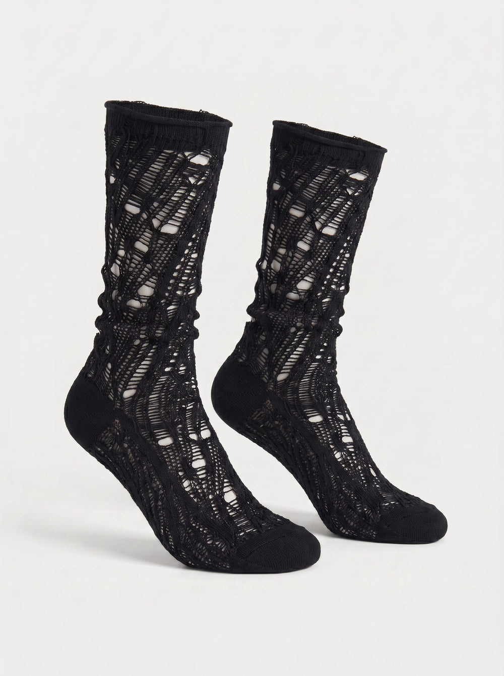 Distressed Lace Socks