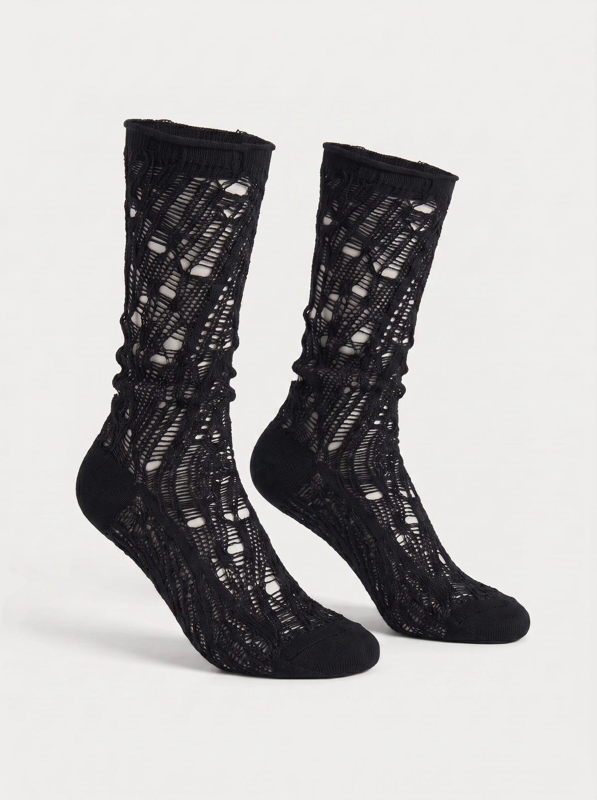 Distressed Lace Socks