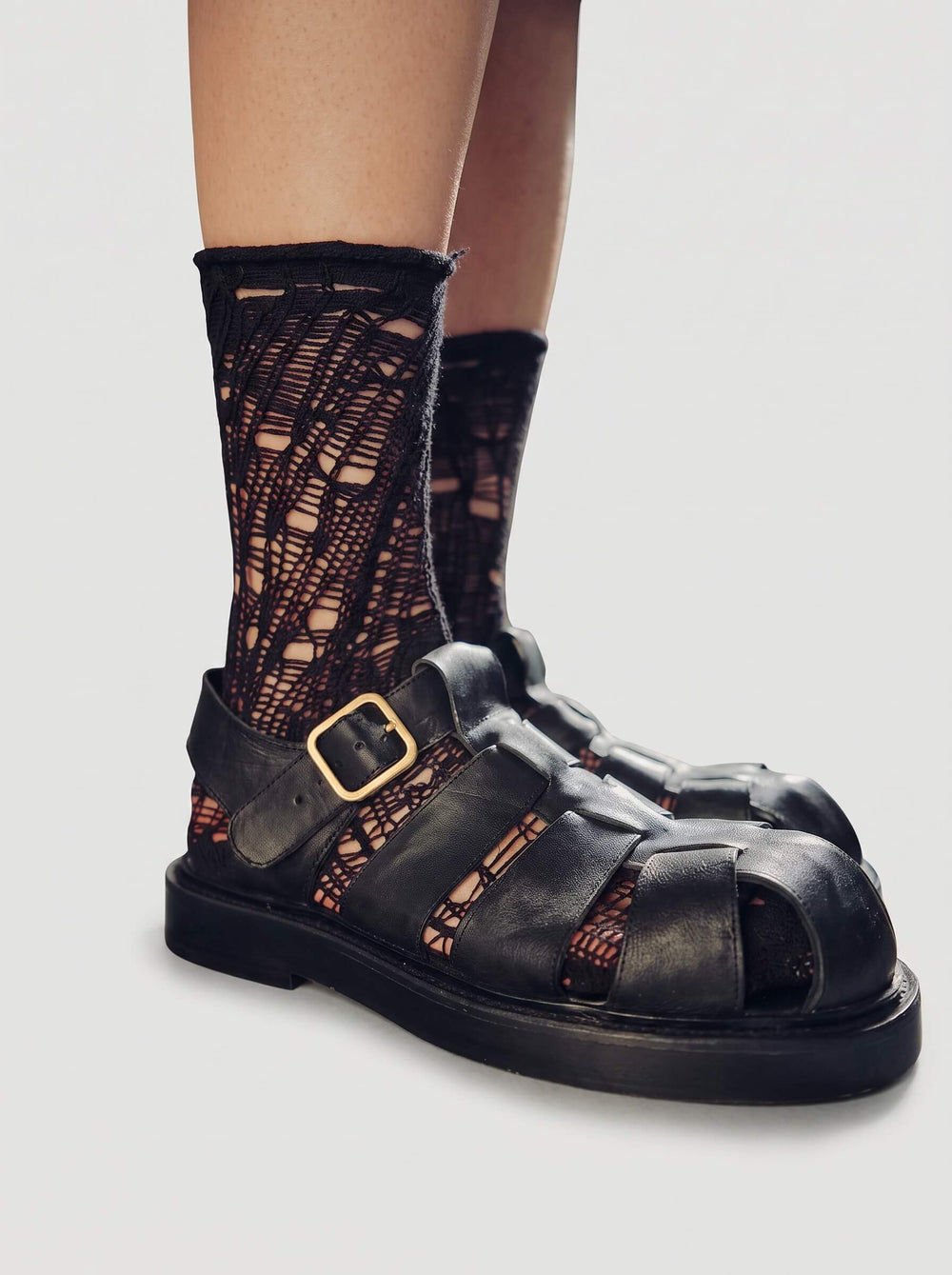 Distressed Lace Socks